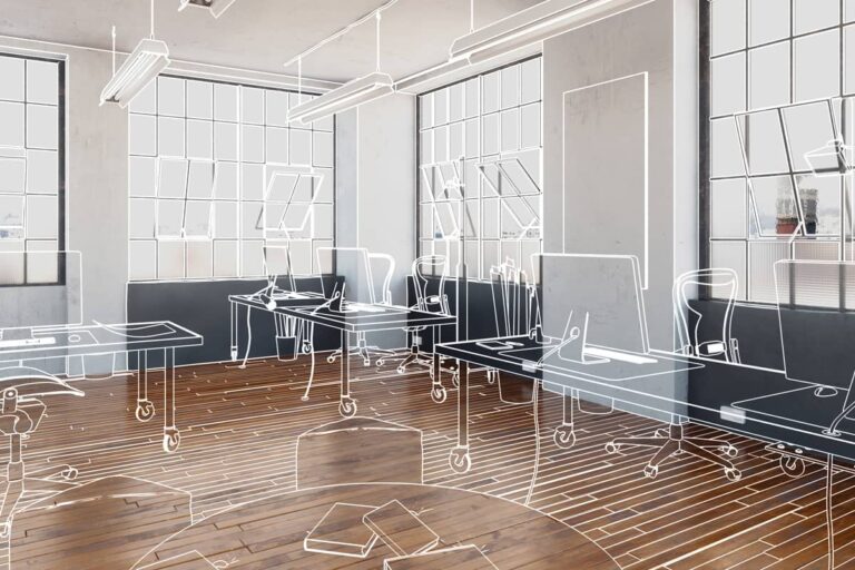 sketch-look-of-a-office-layout